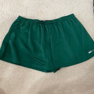 Dark Green Hind Running Shorts